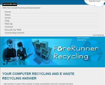 Forerunner Computer Recycling web screenshot