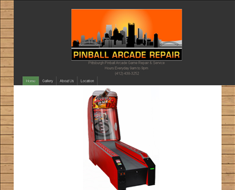 Pittsburgh Pinball Repair web screenshot