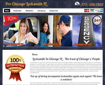 A1 Locksmith Chicago web screenshot
