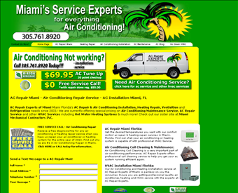 AC Repair Experts of Miami web screenshot