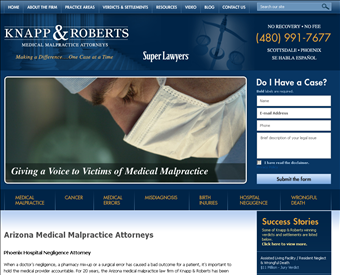 Knapp & Roberts web screenshot