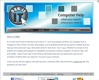 Dan is IT web screenshot