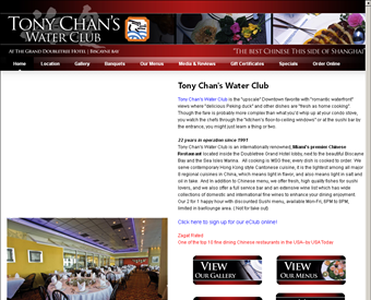 Tony Chan's Water Club web screenshot