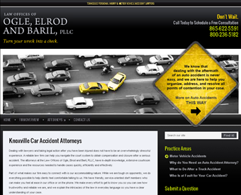 Law Offices of Ogle, Elrod and Baril, PLLC web screenshot