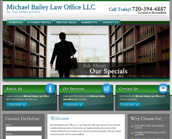 Michael Bailey Law Office web screenshot