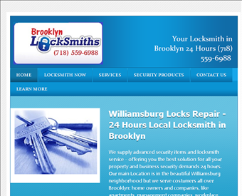 Williamsburg Locks Repair web screenshot