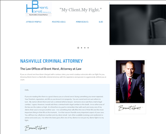 Brent Horst Attorney At Law web screenshot