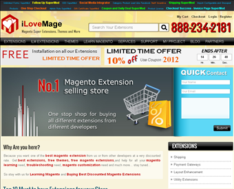 iLoveMage web screenshot