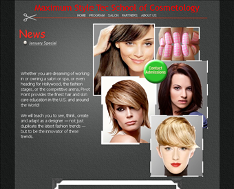 Maximum Style Tec School Of Cosmetology, Inc web screenshot