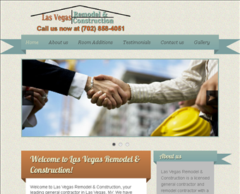 Las Vegas Remodel & Construction web screenshot