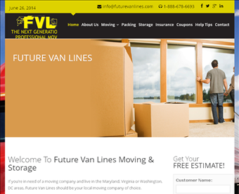 Future Van Lines web screenshot