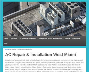 M3 AC Repair West Miami web screenshot