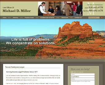 Law Offices of Michael D. Miller web screenshot