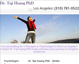 Dr. Taji Huang PhD web screenshot