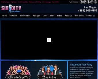 Sin City Parties web screenshot
