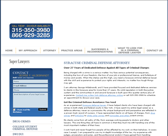 George F. Hildebrandt, Attorney at Law web screenshot
