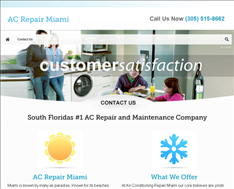AC Repair Miami web screenshot