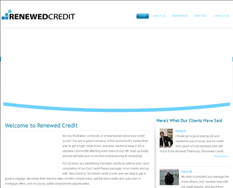 Renewed Credit web screenshot
