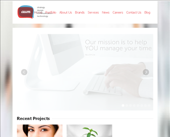 Aumcore web screenshot