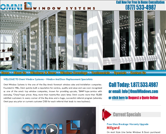 Omni Window Systems web screenshot