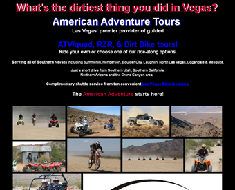 American Adventure Tours, Inc. web screenshot