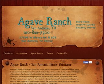 Agave Ranch web screenshot