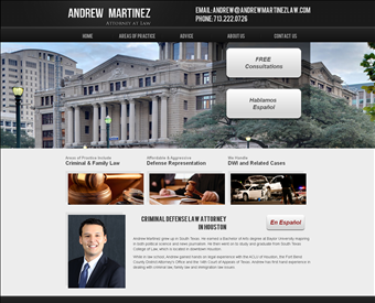 Andrew Martinez Attorney at Law web screenshot
