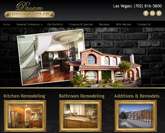 Dream Construction Co., LLC web screenshot