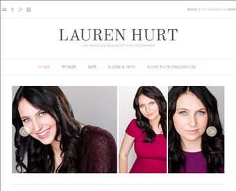 Lauren Hurt Photography web screenshot
