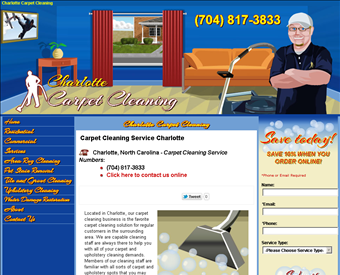 Carpet Cleaning Service Charlotte web screenshot