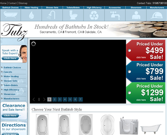 Tubz Sacramento web screenshot