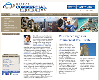 Direct Commercial Funding, Inc. web screenshot
