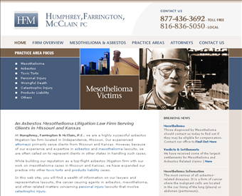 Humphrey, Farrington & McClain, P.C. web screenshot