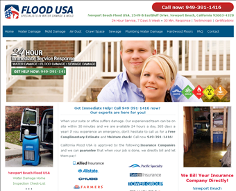 King Water Damage web screenshot
