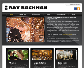 DJ Ray Bachman web screenshot