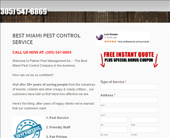 Best Miami Pest Control Service web screenshot