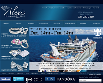 Alexis Diamond House web screenshot