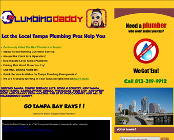 Plumbing Daddy web screenshot