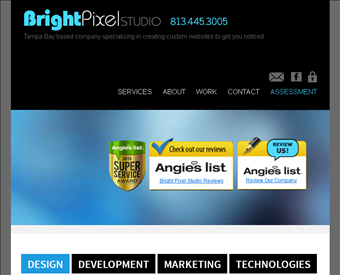 Bright Pixel Studio web screenshot