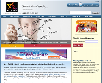 Allegra Marketing | Print | Mail web screenshot