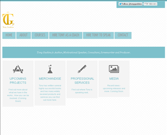 Tony Gaskins web screenshot