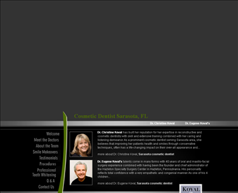 Christine Koval DDS web screenshot