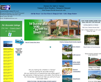 Lightning Realty web screenshot