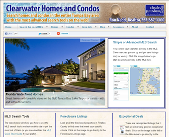 Ron Nedd, Realtor web screenshot