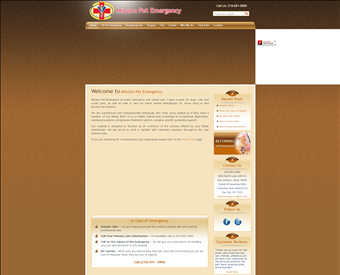 Mission Pet Emergency web screenshot