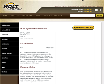 HOLT AgriBusiness Fort Worth web screenshot