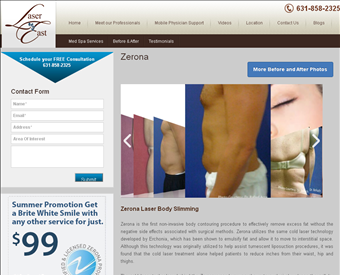 Zerona Long Island New York web screenshot