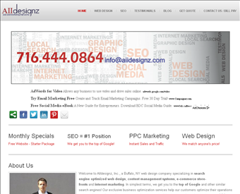 AIIdesignz web screenshot