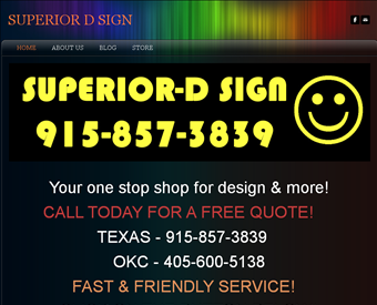 Superior D Sign web screenshot