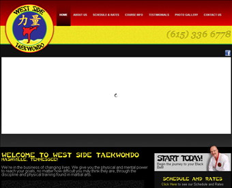West Side Taekwondo web screenshot
